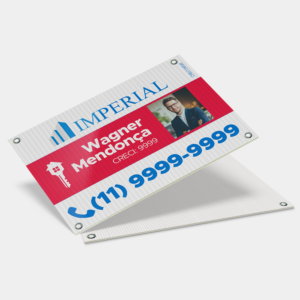 Placa Polionda Imobiliária Vende-se Aluga-se